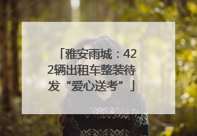 雅安雨城：422辆出租车整装待发“爱心送考”
