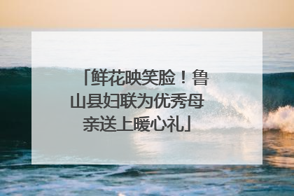 鲜花映笑脸！鲁山县妇联为优秀母亲送上暖心礼