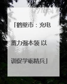 鹤壁市：充电蓄力强本领 以训促学砺精兵