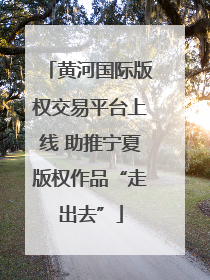 黄河国际版权交易平台上线 助推宁夏版权作品“走出去”