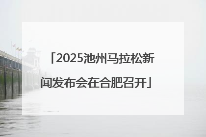 2025池州马拉松新闻发布会在合肥召开