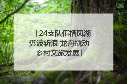 24支队伍栖凤湖劈波斩浪 龙舟撬动乡村文旅发展