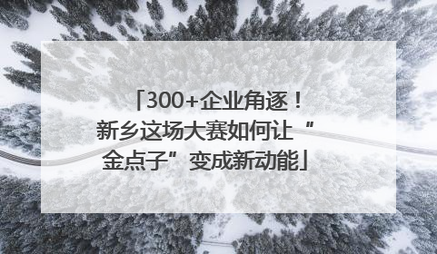 300+企业角逐！新乡这场大赛如何让“金点子”变成新动能